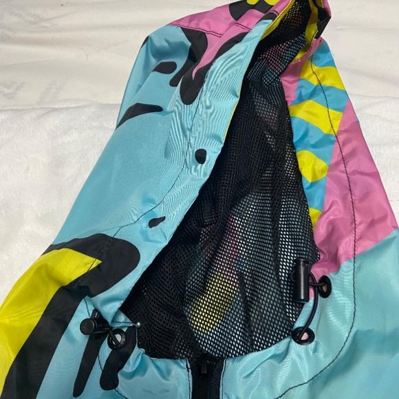 Reason Clothing Relax Half-Zip Allover Y2K Print Anorak Size S - Picture 6 of 6